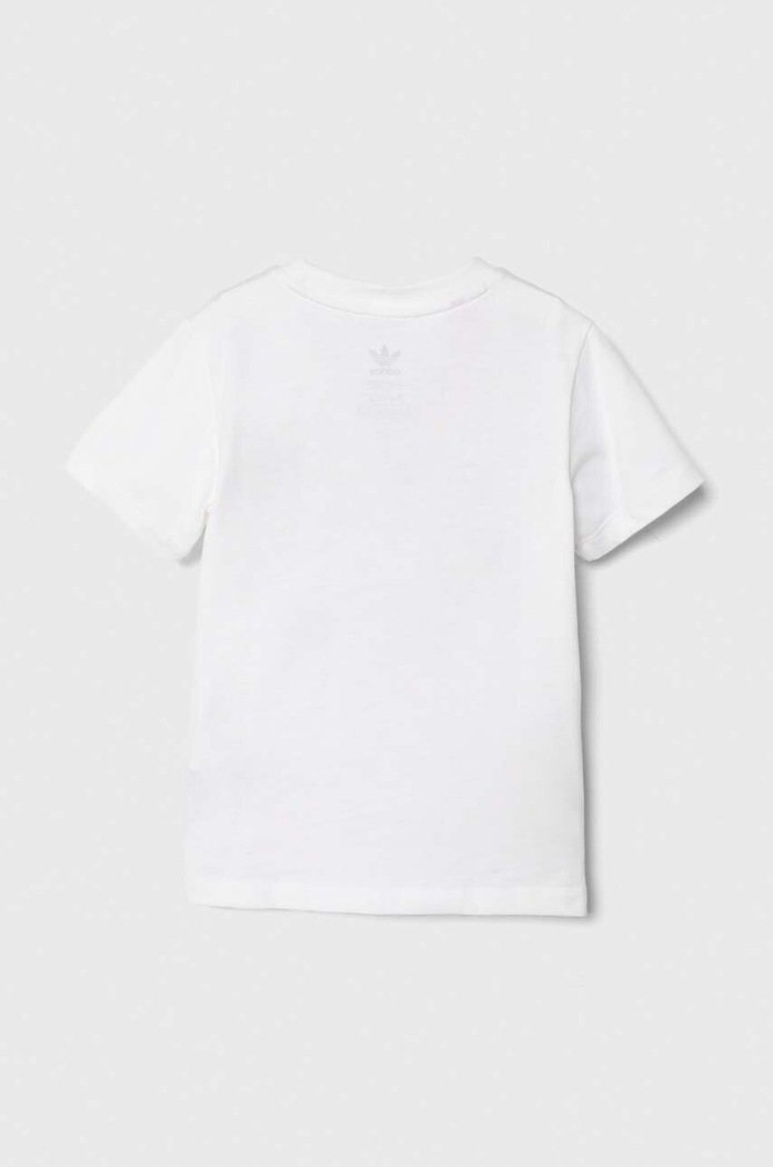 adidas Originals t-shirt bawełniany niemowlęcy TREFOIL TEE JE0520 biały AW24