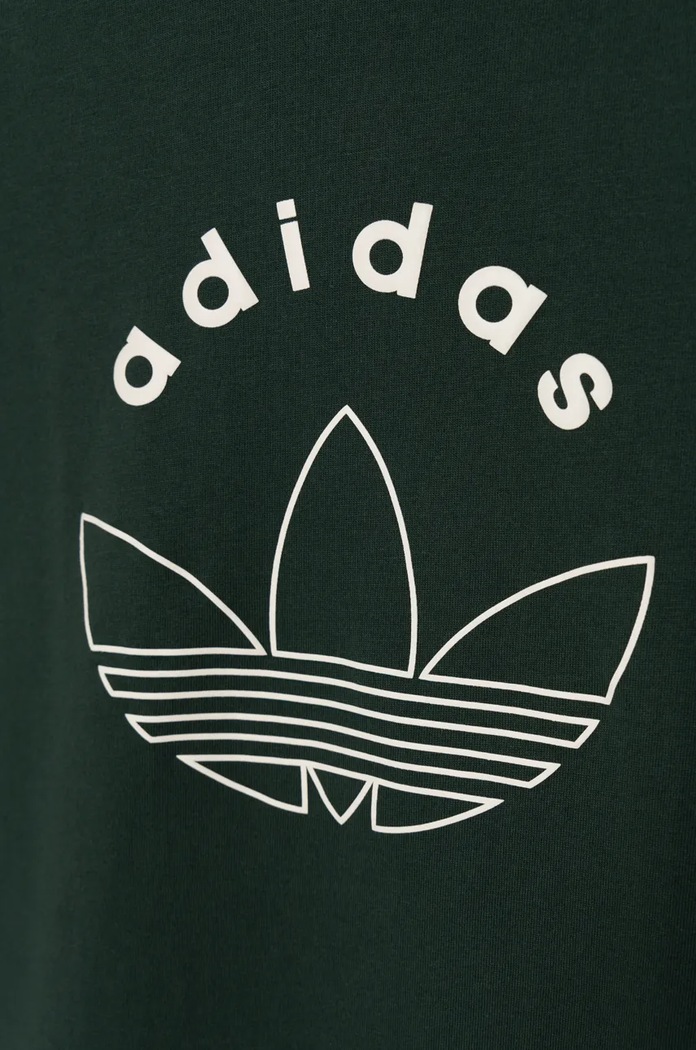 Dječja pamučna majica kratkih rukava adidas Originals TEE zelena IY9545