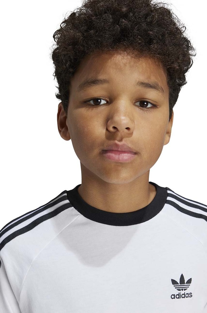 Dječja pamučna majica kratkih rukava adidas Originals 3STRIPES TEE JE0515
