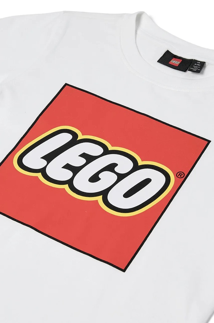 Хлопчик Lego Дитяча бавовняна футболка Lego LWTANO 631 12011363 білий