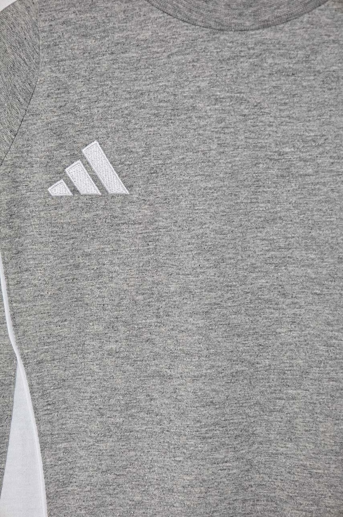 CHLAPEC Dětské bavlněné tričko adidas Performance TIRO24 SWTEEY IR9356 šedá