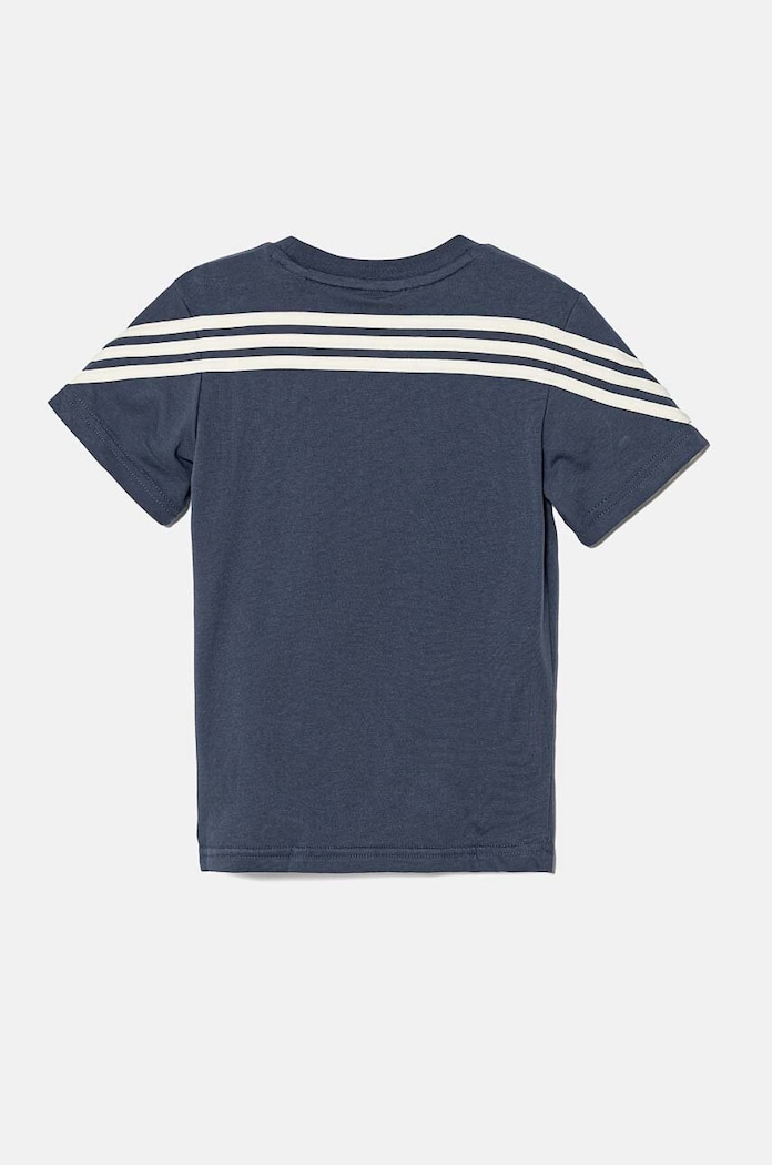 Бебешка памучна тениска adidas x Disney, I DY MM T IV7363 син AW24