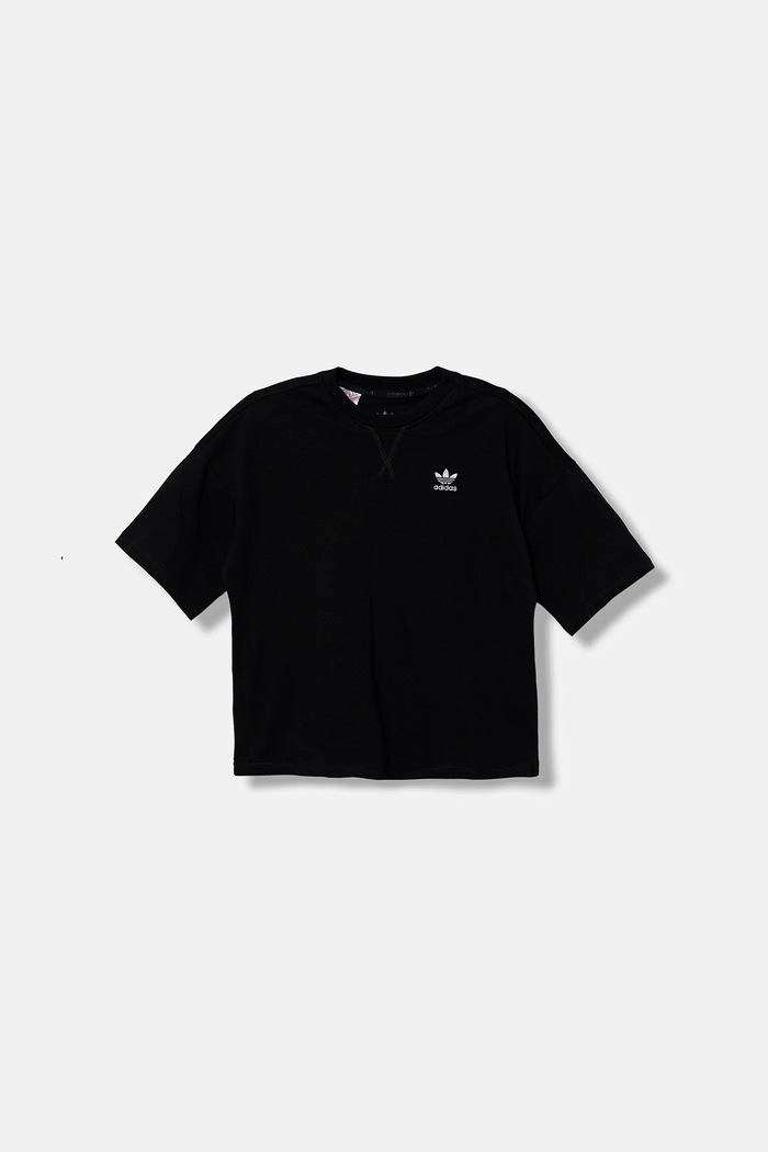 adidas Originals t-shirt bawełniany dziecięcy TEE IW3507 czarny AW25