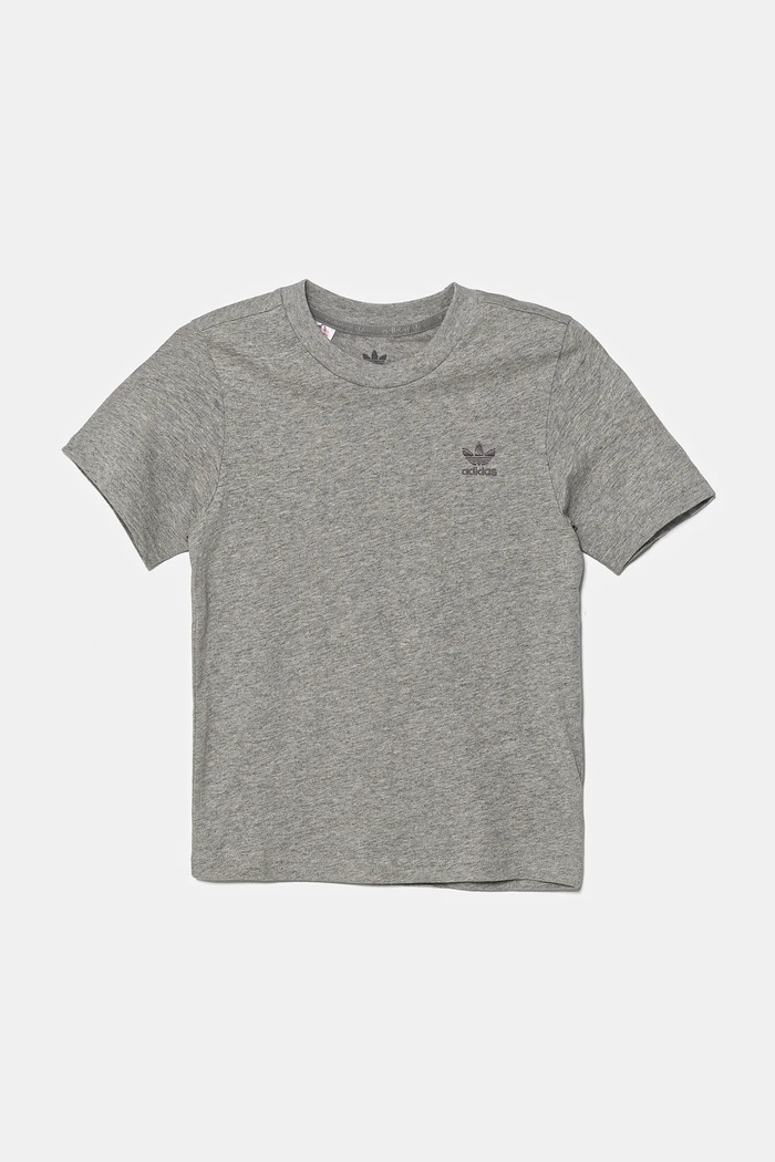 adidas Originals t-shirt bawełniany dziecięcy TEE IX5267 szary SS25