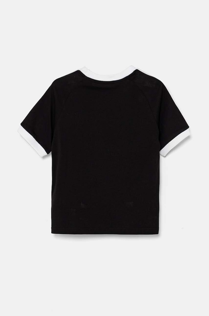 Dětské bavlněné tričko adidas Originals 3STRIPES TEE černá IX7626