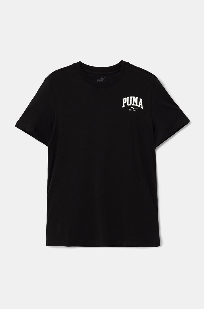 Дитяча бавовняна футболка Puma SQUAD Smallphic Tee бавовна чорний 682773