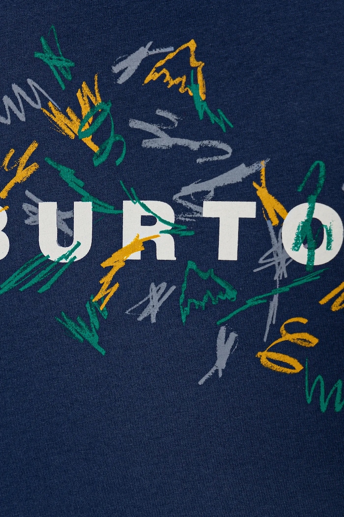 Chlapec Detské bavlnené tričko Burton SCRIBBLE 243601 tmavomodrá