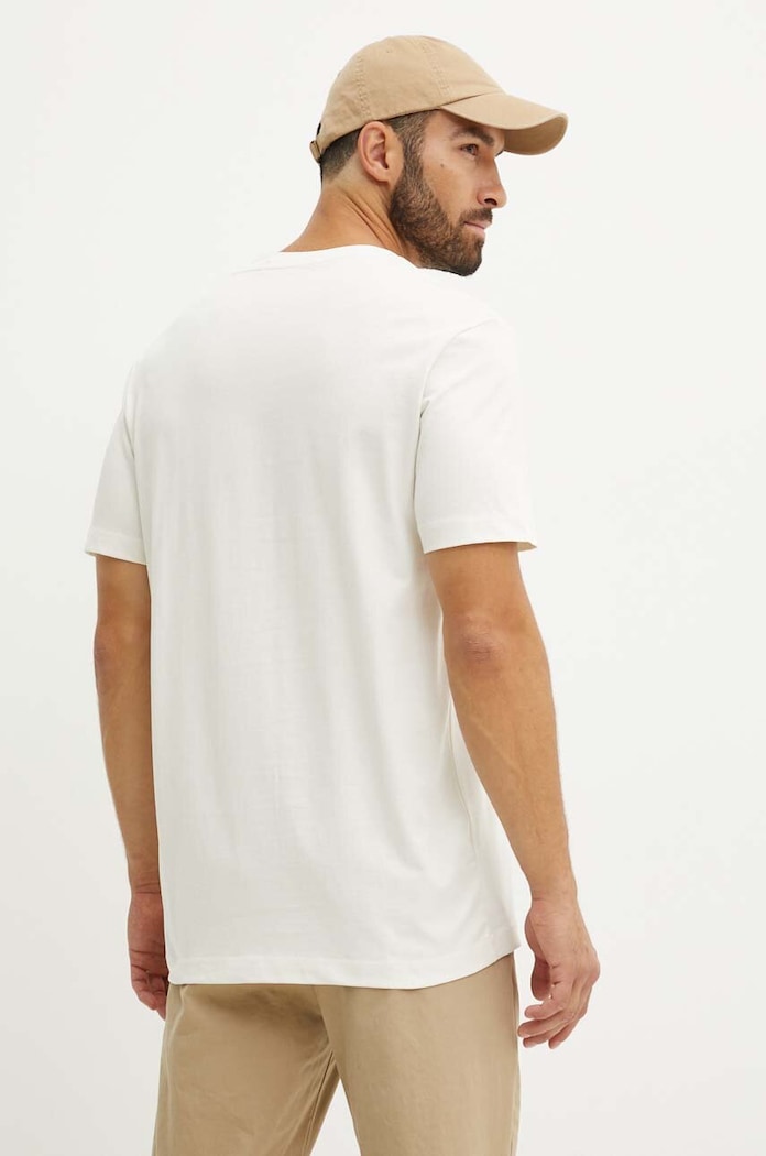 Bavlnené tričko Calvin Klein Jeans J30J325649 béžová SS25