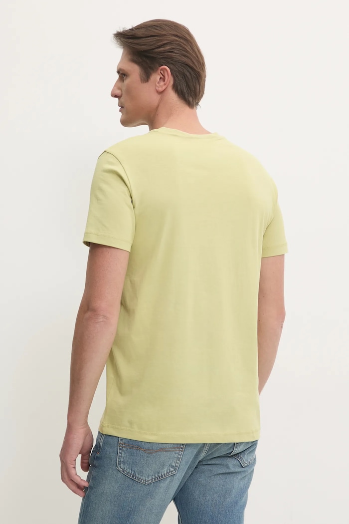 Oblečení Bavlněné tričko Calvin Klein Jeans J30J325649 zelená