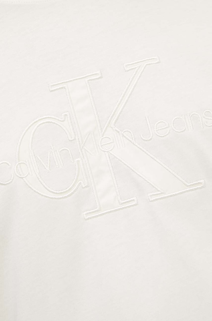 Pamučna majica Calvin Klein Jeans J30J325916 bež