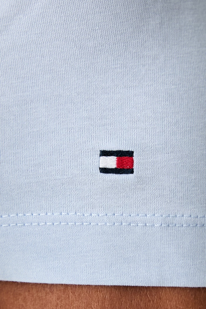 Tommy Hilfiger T-shirt męski bawełniany MW0MW33691 niebieski