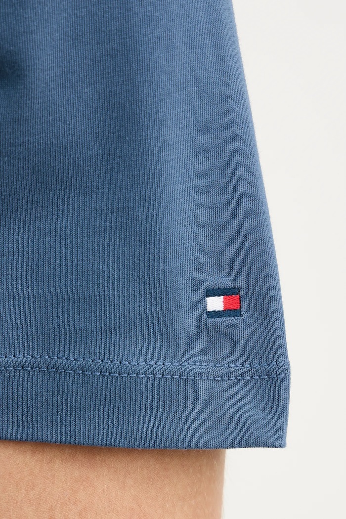 Bavlněné tričko Tommy Hilfiger MW0MW33691 modrá