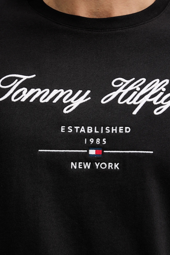 Bombažna kratka majica Tommy Hilfiger MW0MW33691 črna