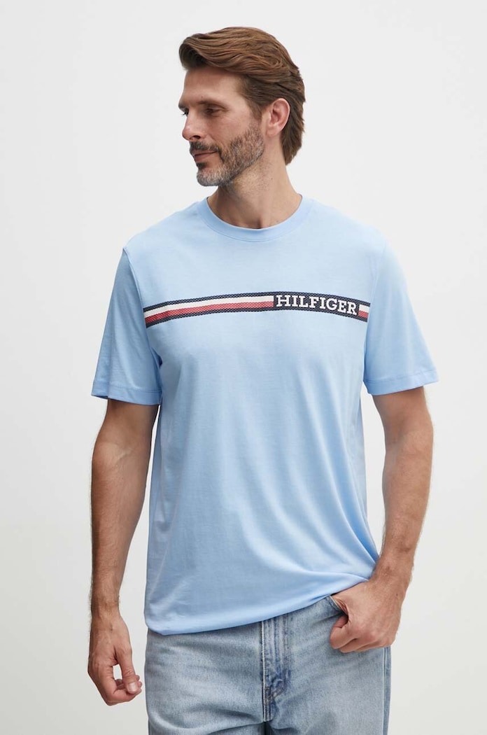 Tommy Hilfiger t-shirt in cotone MW0MW36739 blu NC24