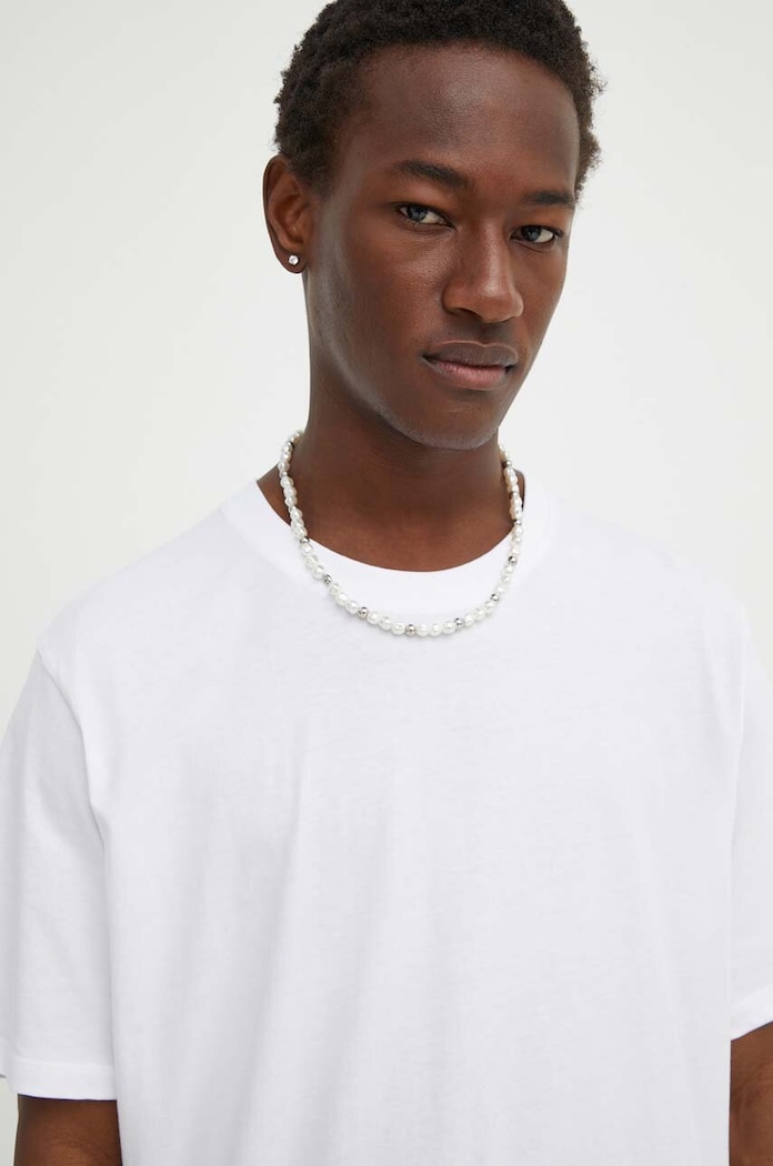 Les Deux tricou din bumbac alb LDM101179