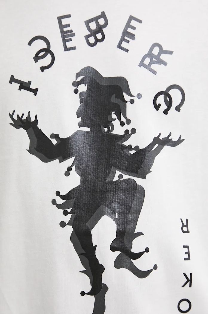 Iceberg t-shirt bawełniany F022.6327 beżowy