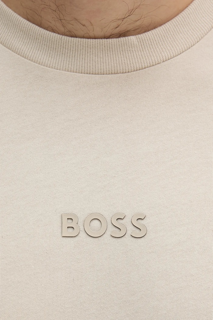 BOSS Green majica muška pamuk Tee 10 bež 50519368