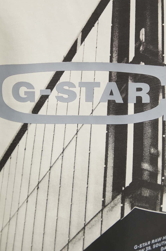 Βαμβακερό μπλουζάκι G-Star D24683.C372 μπλε