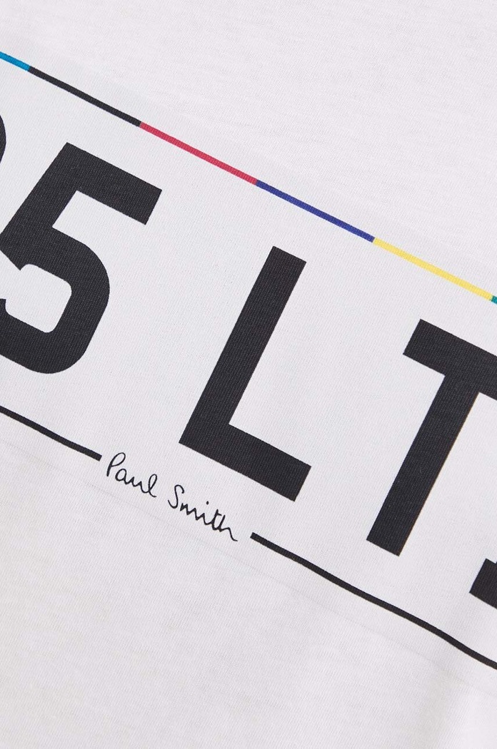 Памучна тениска PS Paul Smith M2R.011R.NP4693 бял