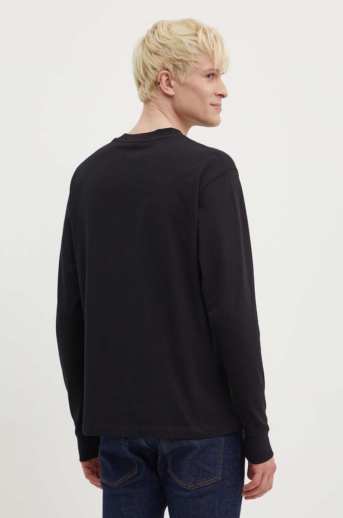 Odzież HUGO longsleeve bawełniany 50517639 czarny