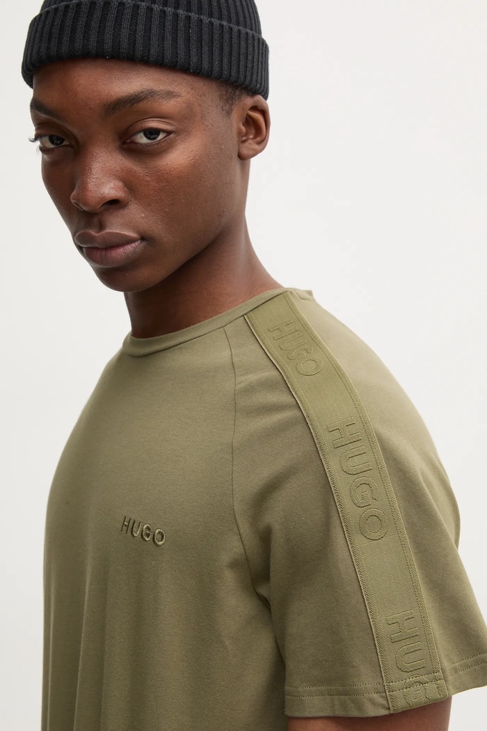 HUGO t-shirt lounge zielony 50520480