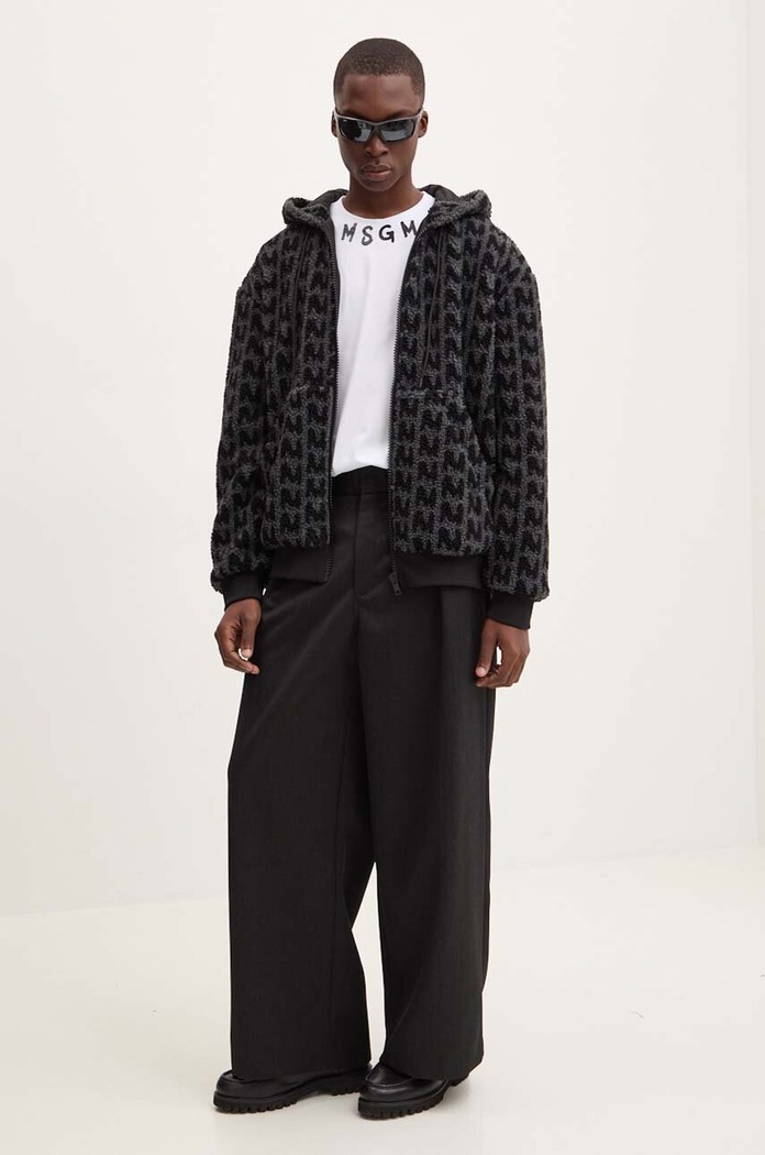 MSGM t-shirt bawełniany 3740MM102.247798 biały AW24