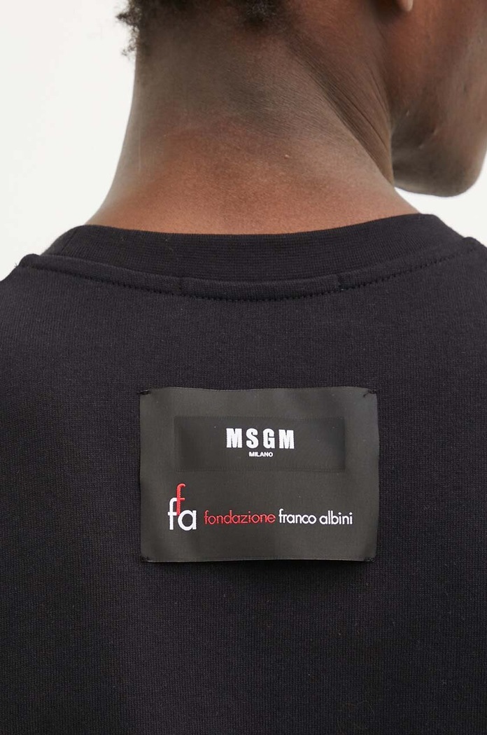 Bavlněné tričko MSGM 3740MM134.247513 černá