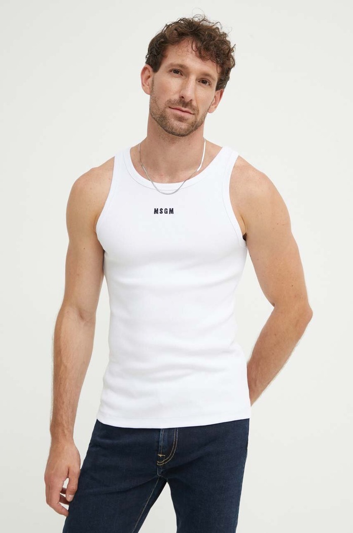 Tricou MSGM 3740MM107.247794 alb