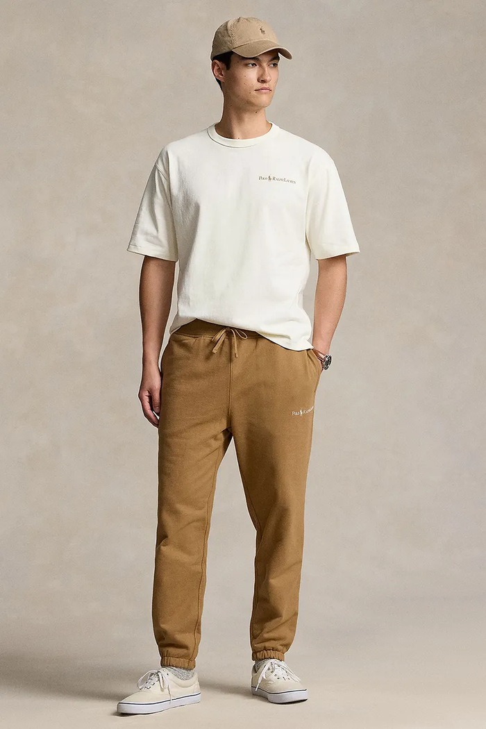 Одежда Хлопковая футболка Polo Ralph Lauren 710950133 бежевый