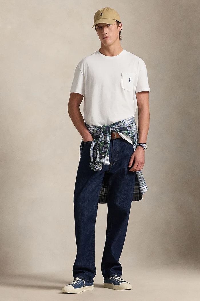 Ρούχα Βαμβακερό μπλουζάκι Polo Ralph Lauren 710707095 λευκό