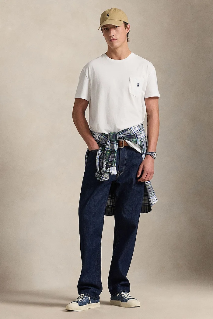 Ρούχα Βαμβακερό μπλουζάκι Polo Ralph Lauren 710707095 λευκό