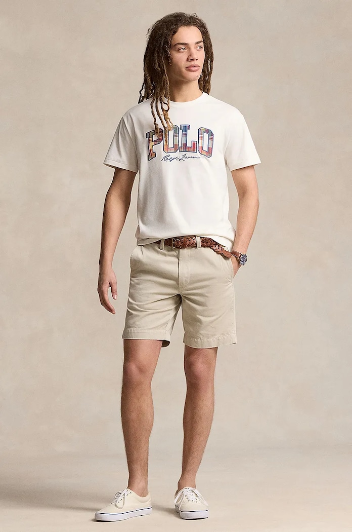 Ρούχα Βαμβακερό μπλουζάκι Polo Ralph Lauren 710941855 λευκό