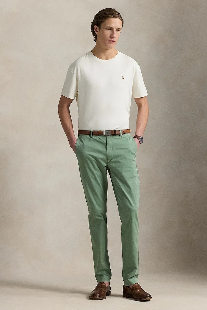 Odzież Polo Ralph Lauren T-shirt męski bawełniany 710740727 biały