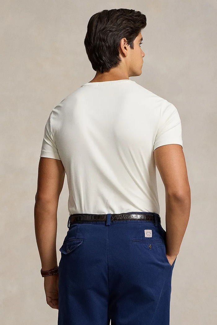 Polo Ralph Lauren T-shirt męski bawełniany 710740727 beżowy SS26