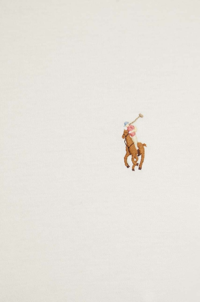 Polo Ralph Lauren T-shirt βαμβακερό ανδρικό 710740727 μπεζ