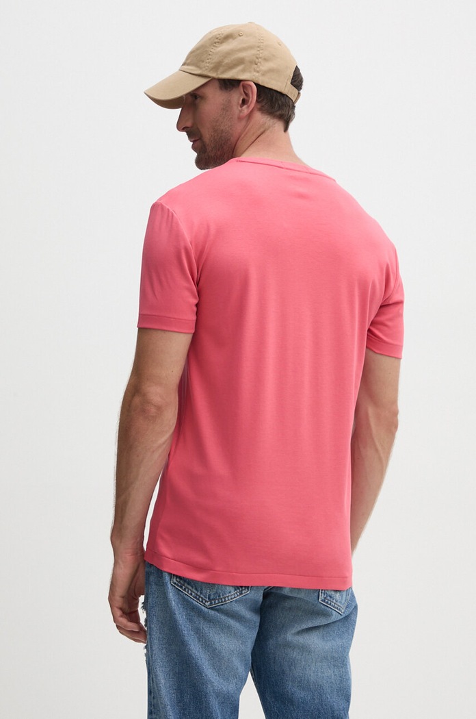 Odzież Polo Ralph Lauren T-shirt męski bawełniany 710740727 czerwony