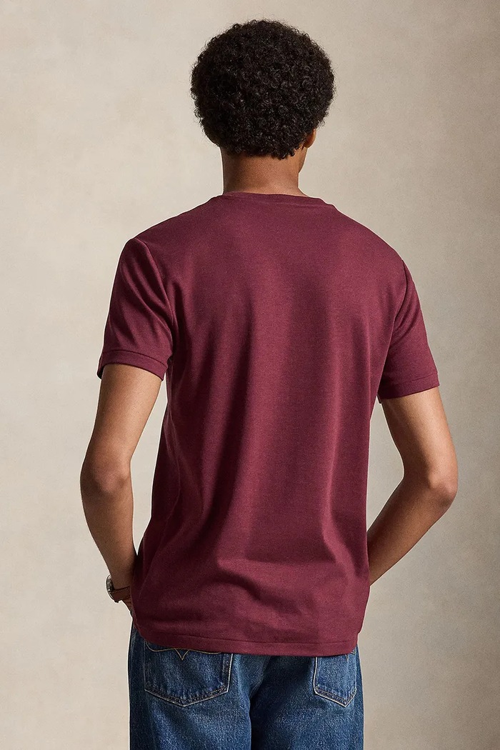 Polo Ralph Lauren T-shirt męski bawełniany 710740727 bordowy SS26