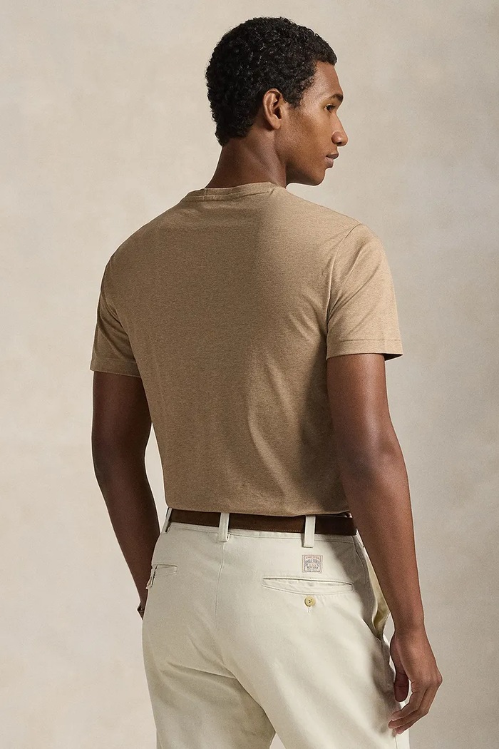 Polo Ralph Lauren t-shirt βαμβακερό ανδρικό 710740727 καφέ SS26
