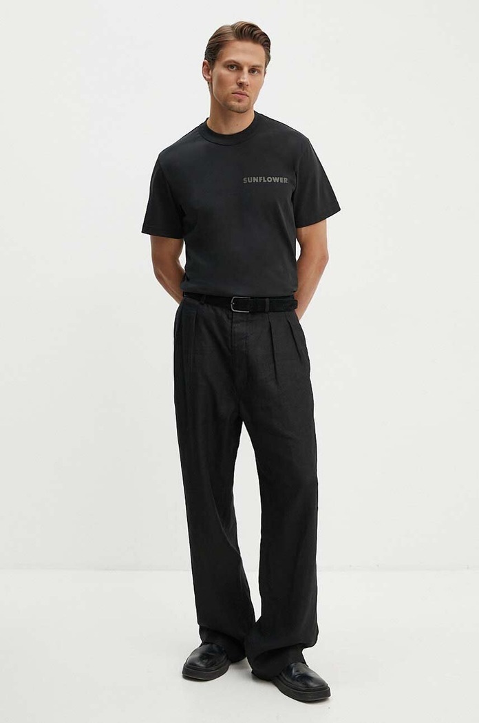 Sunflower tricou din bumbac 2013.SFR negru SS25