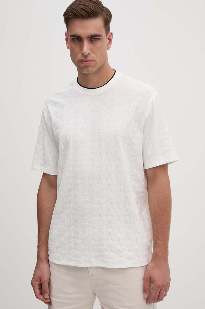Bavlněné tričko Armani Exchange regular bílá 6DZTLB.ZJ2ZZ