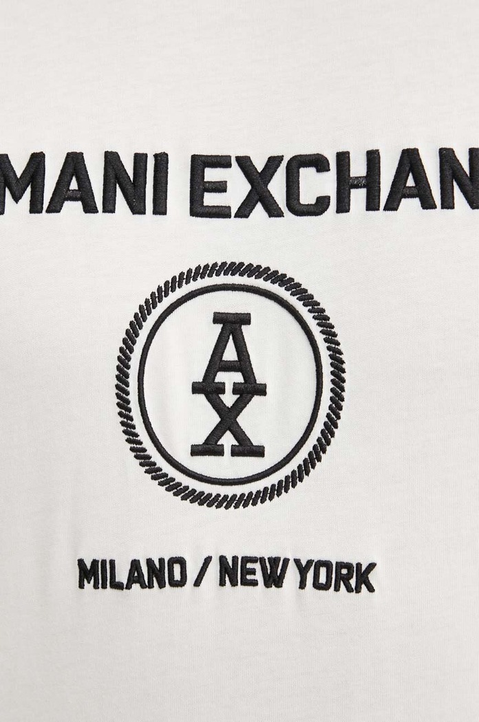 Armani Exchange t-shirt bawełniany 6DZTLC.ZJ9JZ biały