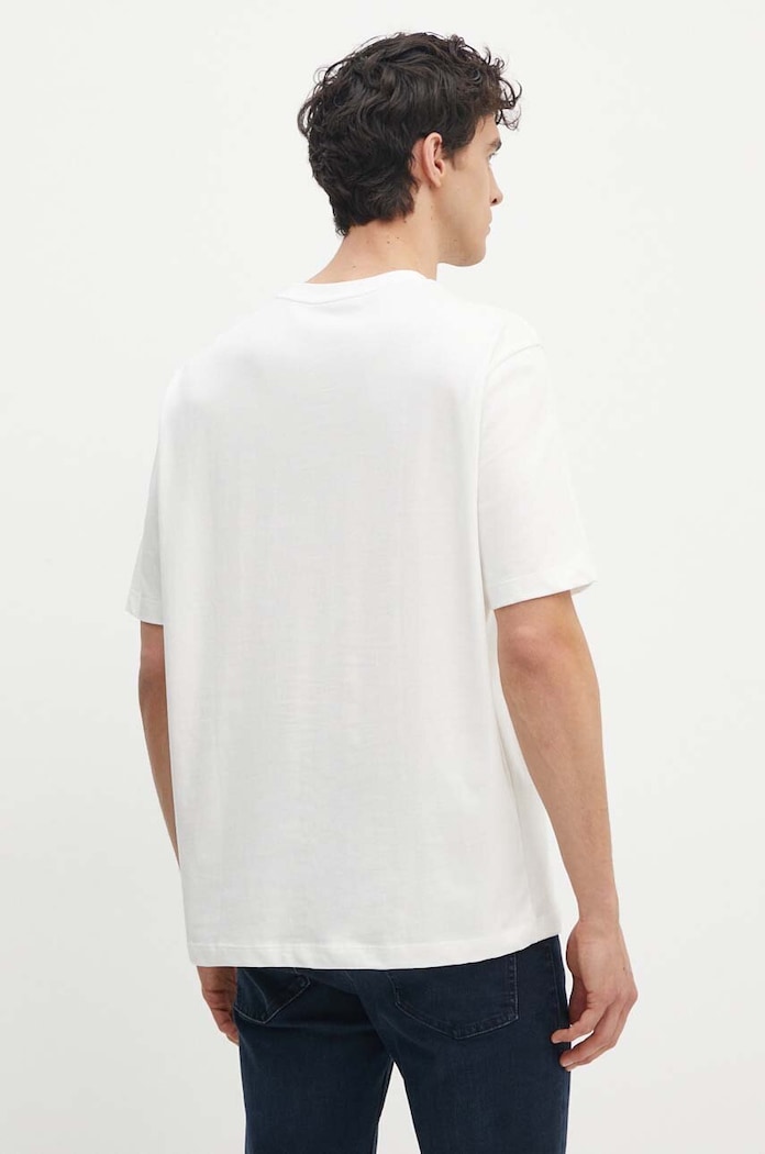 Oblečenie Bavlnené tričko Armani Exchange 6DZTLD.ZJ9JZ biela