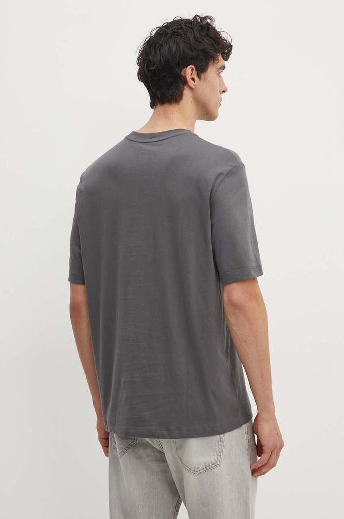 Odzież Armani Exchange t-shirt bawełniany 6DZTLD.ZJ9JZ szary