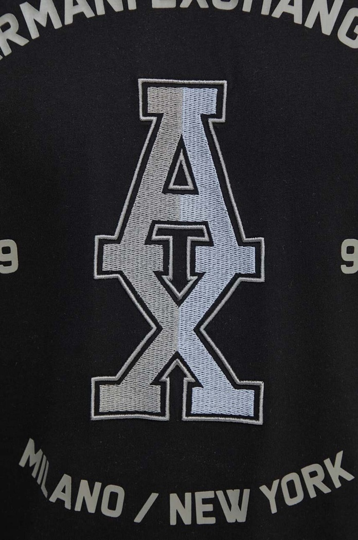 Bavlnené tričko Armani Exchange 6DZTLR.ZJLFZ čierna