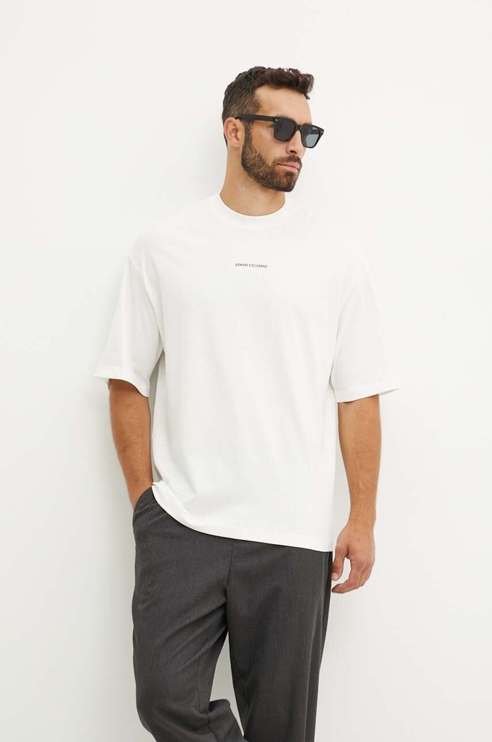 Bavlněné tričko Armani Exchange 6DZTLS.ZJLFZ bílá NC24