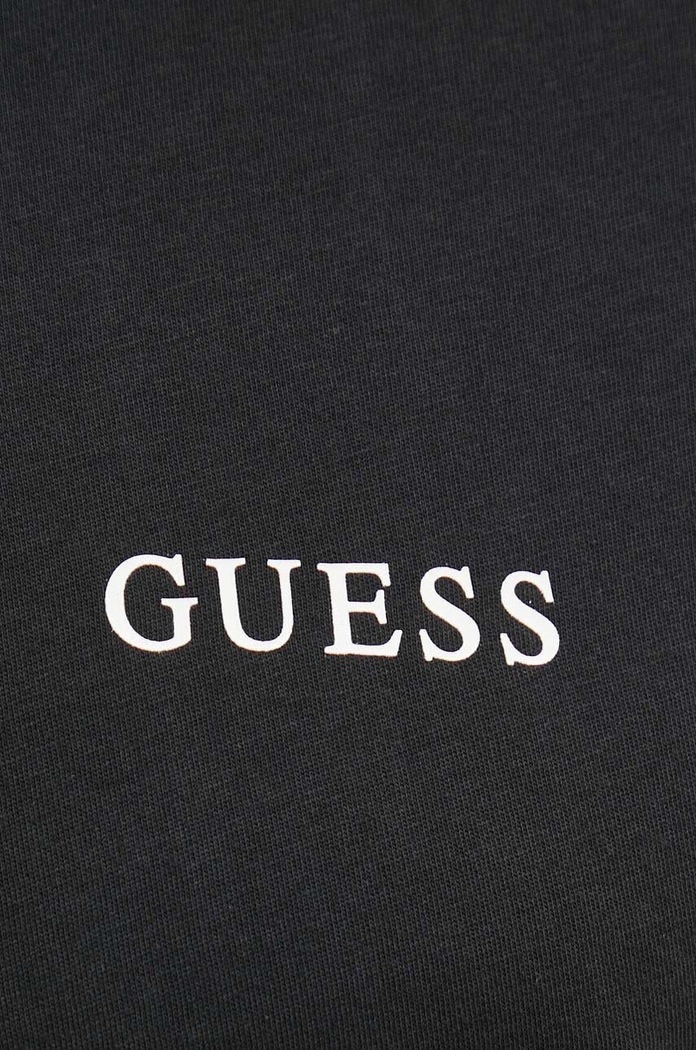 Βαμβακερό μπλουζάκι Guess 3-pack μαύρο U4YG52.KCAM1