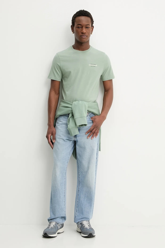 Guess Jeans pamut póló M4YI55.K8HM0 zöld SS26
