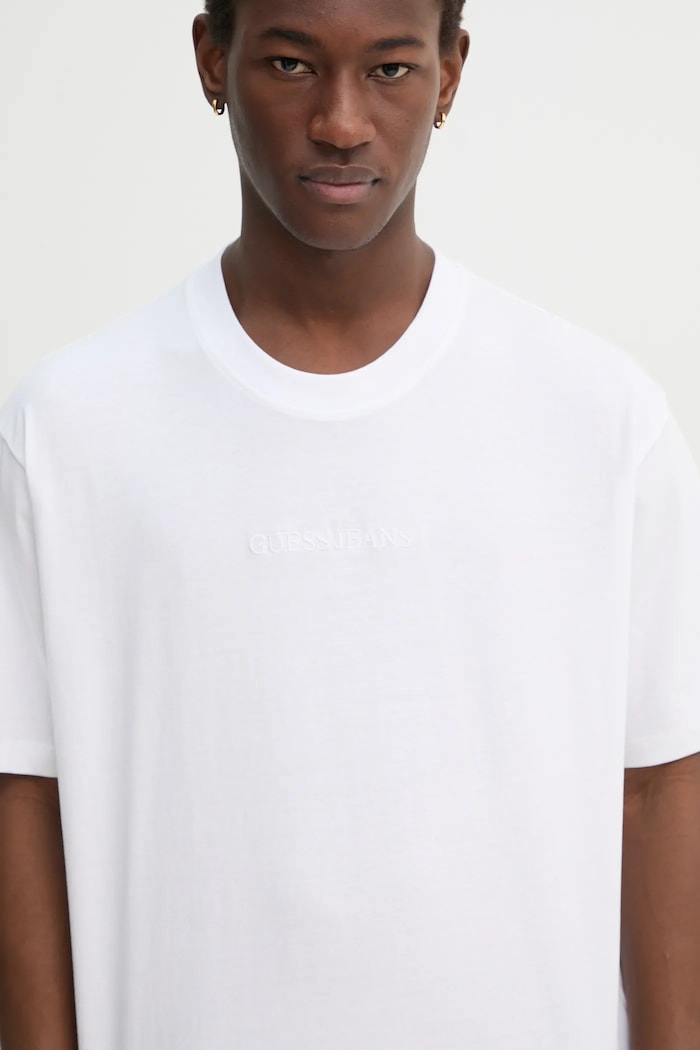 Guess Jeans t-shirt bawełniany biały M4YI44.K8FQ4