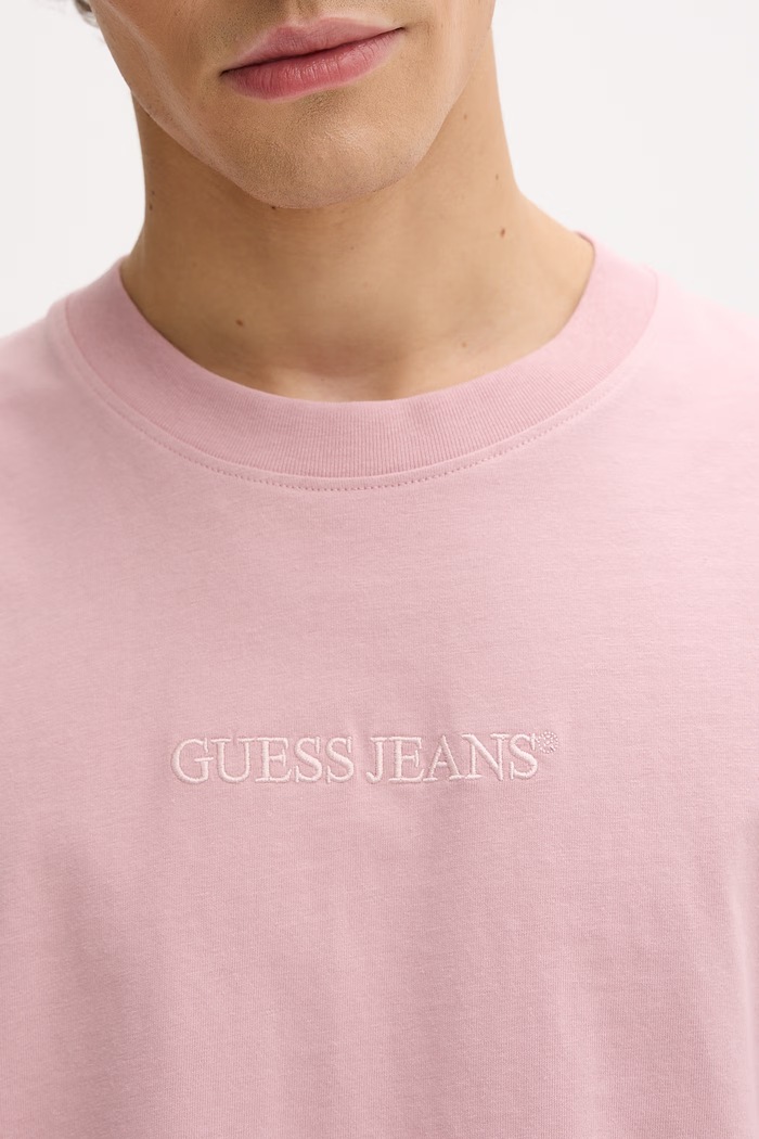 Bombažna kratka majica Guess Jeans M4YI44.K8FQ4 roza
