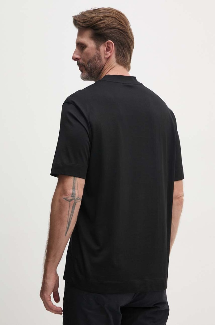 Odzież Emporio Armani t-shirt bawełniany 6D1TD1.1JPVZ czarny